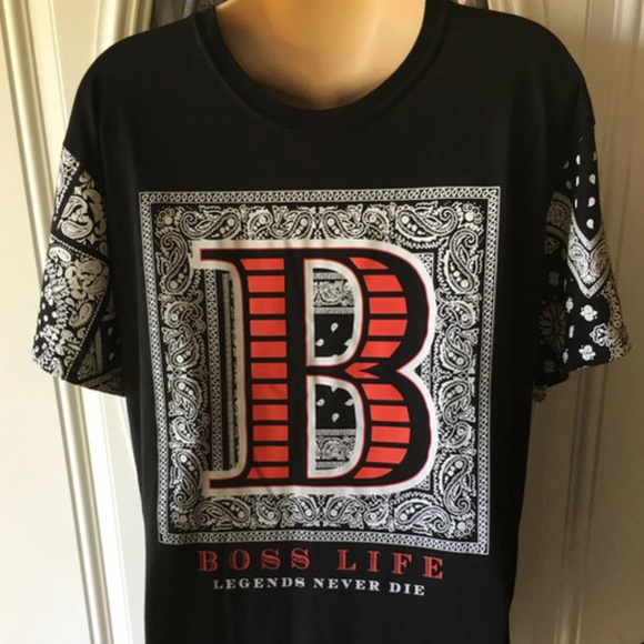 Fresh Produce Other - Fresh Produce Mens "Boss Life" Black T Shirt Sz L